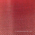 3K kırmızı düz karbon aramid hibrid kumaş